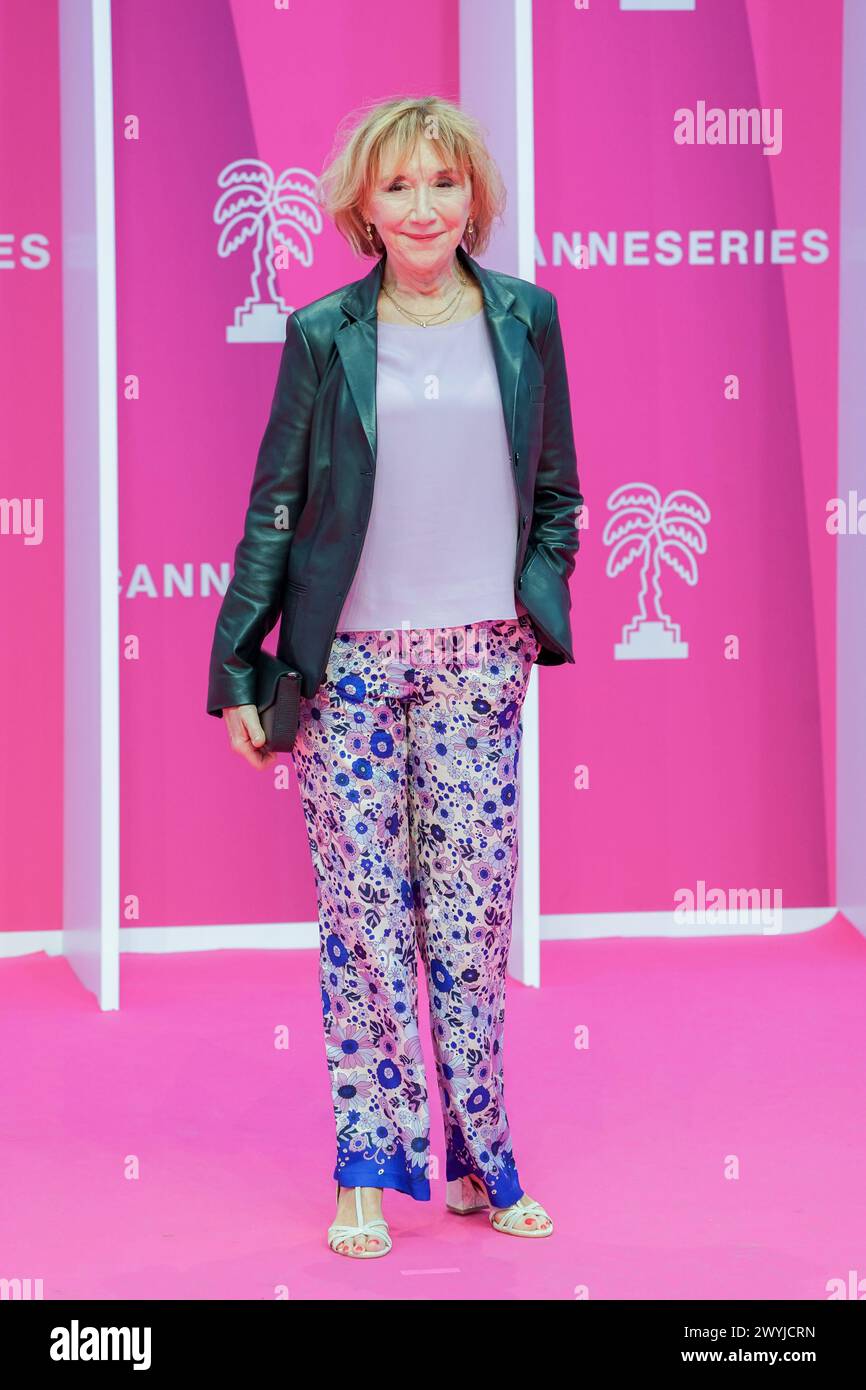 Cannes, France. 06th Apr, 2024. CANNES, FRANCE - APRIL 06: Marie-Anne Chazel attends the Pink Carpet during the 7th Canneseries International Festival on April 05, 2024 in Cannes, France attends the Pink Carpet during the 7th Canneseries International Festival on April 05, 2024 in Cannes, France` Stock Photo